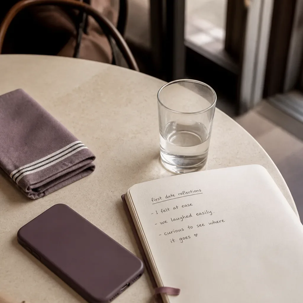 Notebook reflection after a first date
