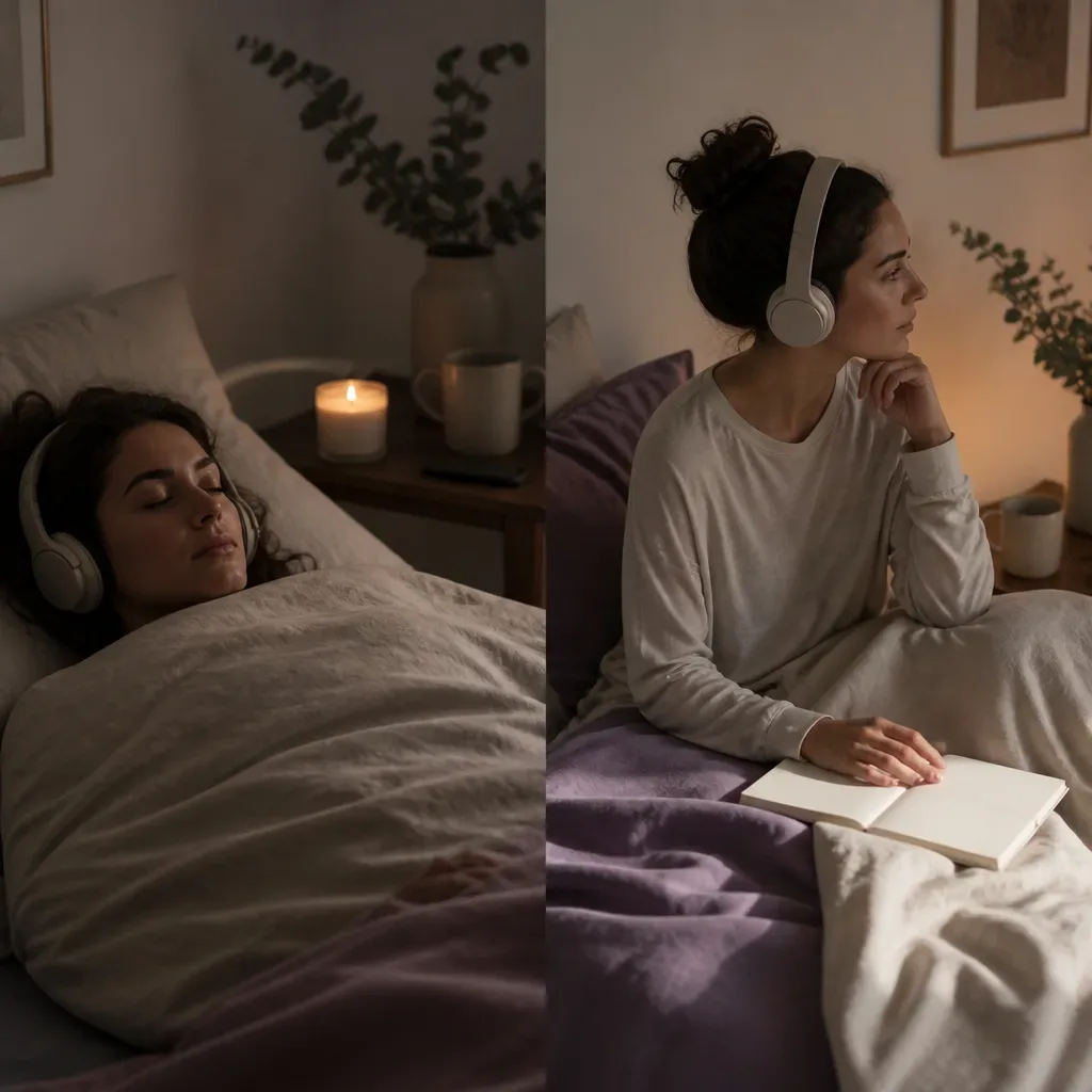 Dos formas tranquilas de escuchar antes de dormir